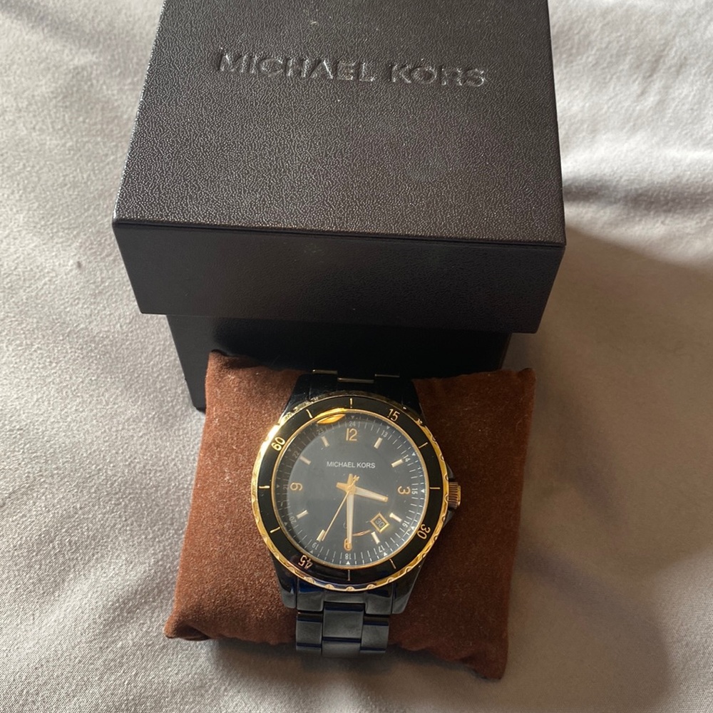 Michael Kors Black Ceramic Watch